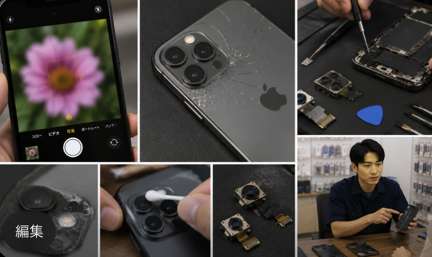 ピントが合わない…高槻iPhone修理で多いカメラ不具合